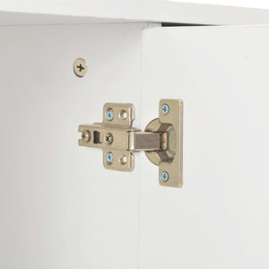 Credenza buffet cassettiera mobile contenitore organizer cucina soggiorno lucido 71 x 35 x 80 cm pannelli compositi bianco 02_0030767