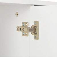 Credenza con Finitura-Buffet Lucida Bianca 71x35x80 cm in Truciolato