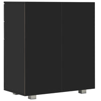 Credenza con Finitura Lucida Nera 71x35x80 cm in Truciolato 283716
