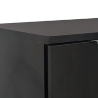 Credenza con Finitura Lucida Nera 71x35x80 cm in Truciolato 283716