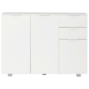Credenza Bianco Lucido 107x35x80,5 cm 283718