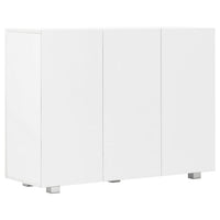 Credenza Bianco Lucido 107x35x80,5 cm 283718