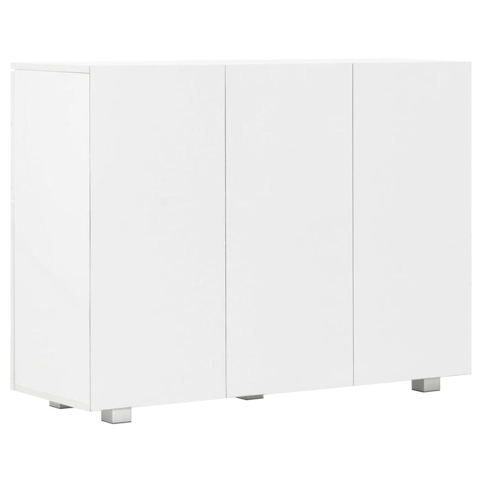 Credenza Bianco Lucido 107x35x80,5 cm 283718