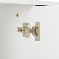 Credenza Bianco Lucido 107x35x80,5 cm 283718