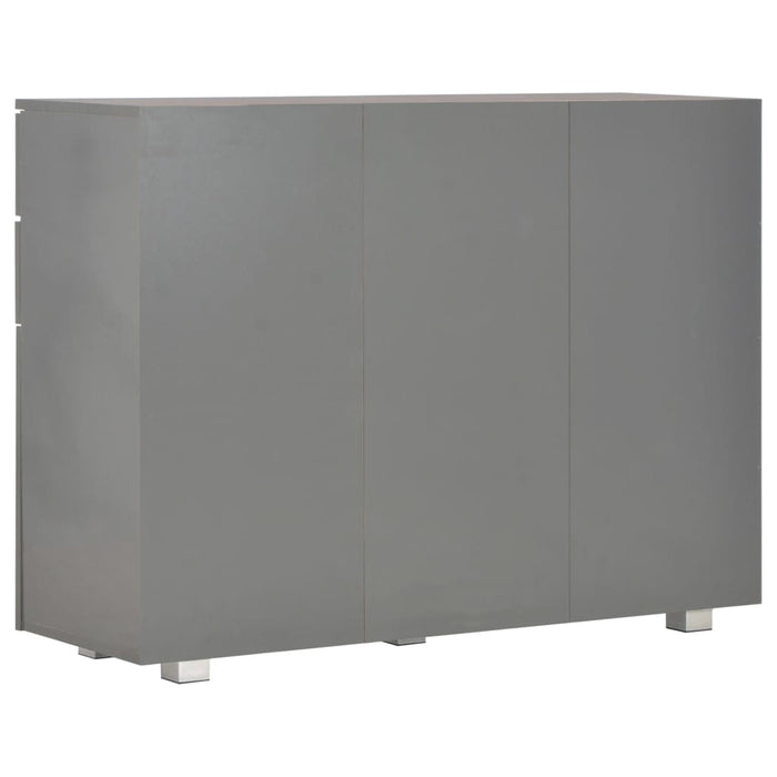 Credenza Grigio Lucido 107x35x80,5 cm 283720