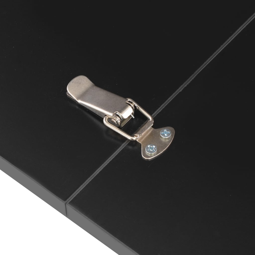 Tavolo da Pranzo Estensibile Nero Lucido 175x90x75 cm 283732