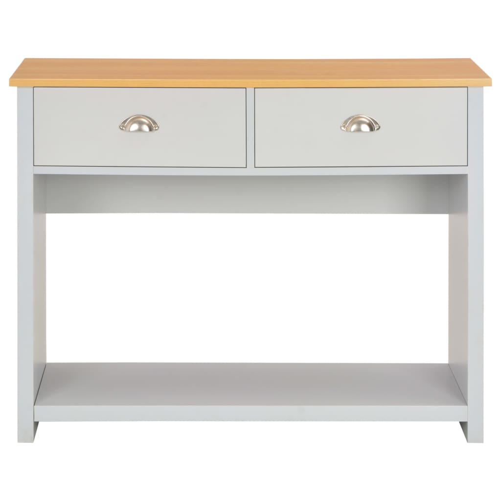 Tavolo Consolle Grigio 97x35x76 cm 283741