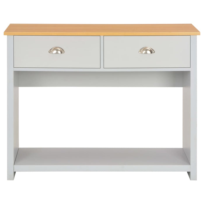 Tavolo Consolle Grigio 97x35x76 cm 283741