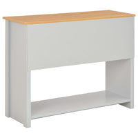 Tavolo Consolle Grigio 97x35x76 cm 283741