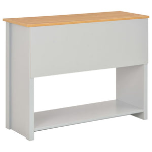 Tavolo Consolle Grigio 97x35x76 cm 283741
