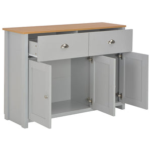 Credenza-Buffet-Armadio da cucina Grigia 112x35x81 cm