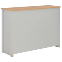 Credenza Grigia 112x35x81 cm 283743