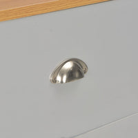 Credenza-Buffet-Armadio da cucina Grigia 112x35x81 cm