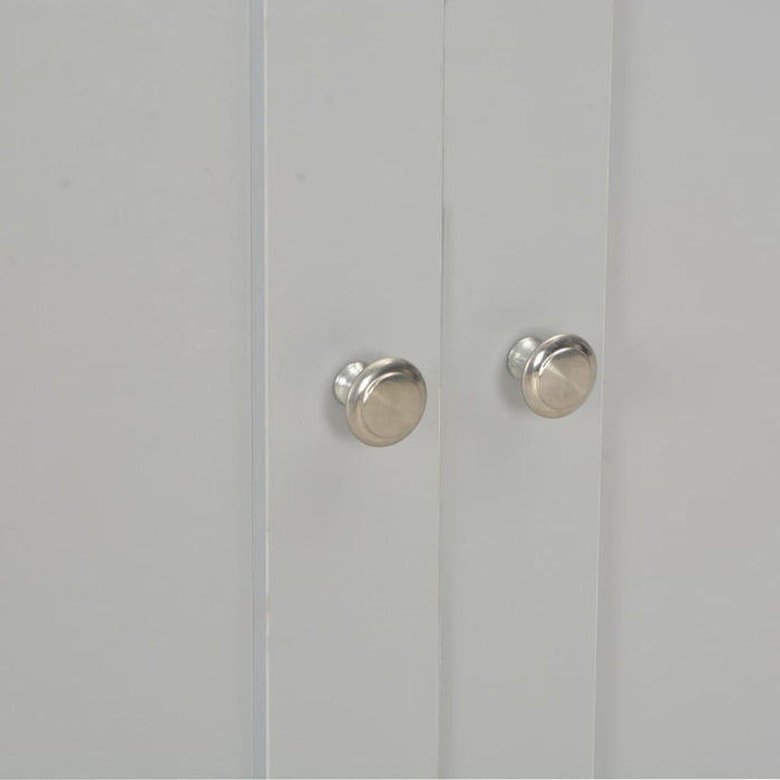 Credenza Grigia 112x35x81 cm 283743