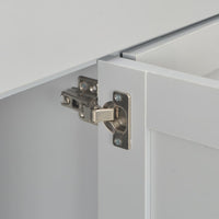 Credenza Grigia 112x35x81 cm 283743