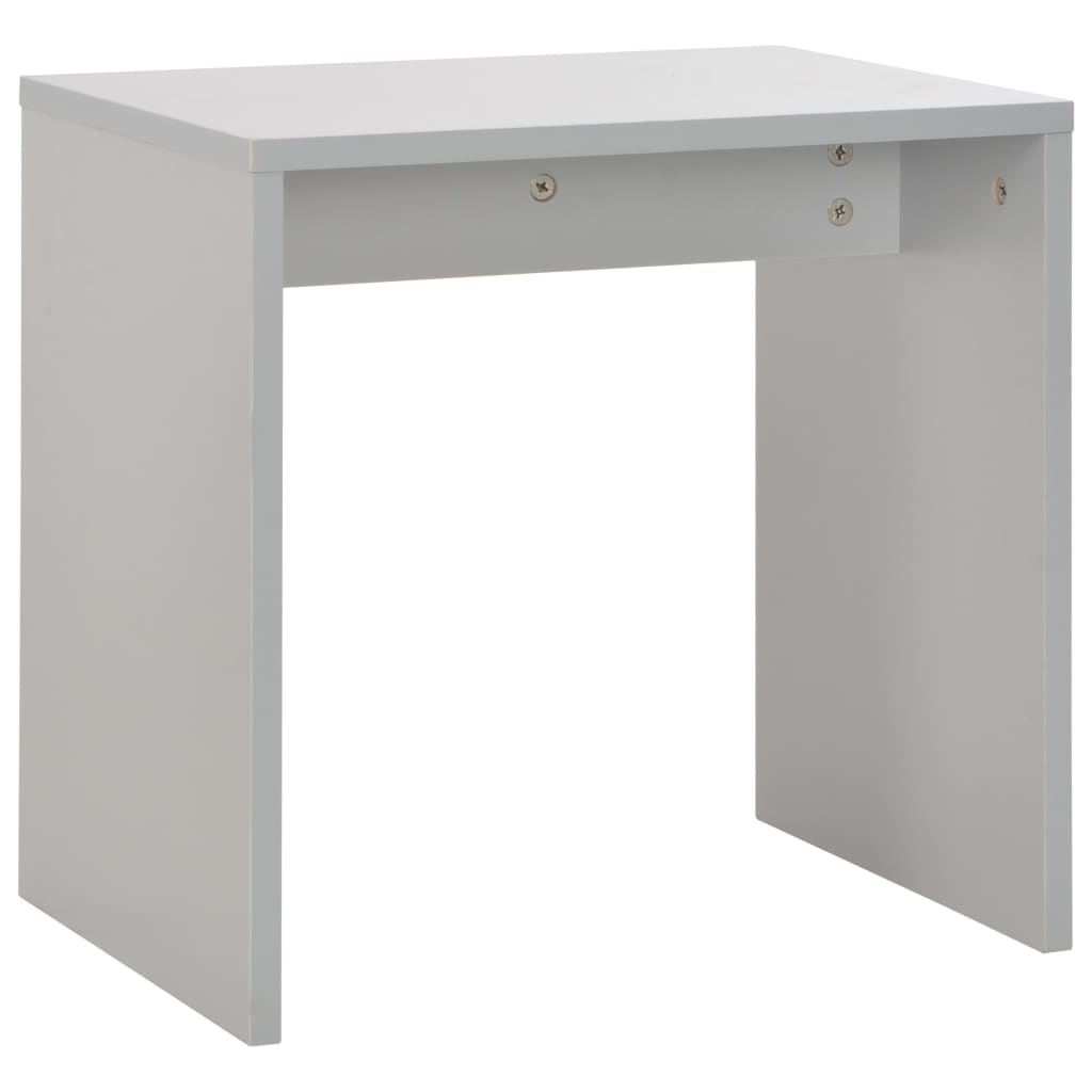 Tavolo da Trucco con Specchio e Sgabello-Tavolo da Vanit¨¤ Grigio 104x45x131 cm