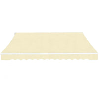 Tenda da Sole Pieghevole Manuale 600 cm Crema 276353