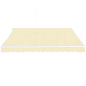 Tenda da Sole Pieghevole Manuale 600 cm Crema 276353