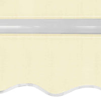 Tenda da Sole Pieghevole Manuale 600 cm Crema 276353