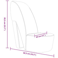 Poltrona a Forma di Scarpa con Tacco Alto in Velluto Rosso 248644