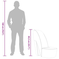 Poltrona a Forma di Scarpa con Tacco Alto in Velluto Viola 248645