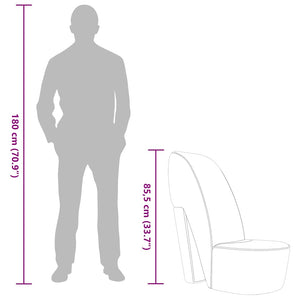 Poltrona a Forma di Scarpa con Tacco Alto in Velluto Viola 248645