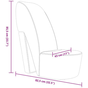 Poltrona a Forma di Scarpa con Tacco Alto in Similpelle Rossa 248646
