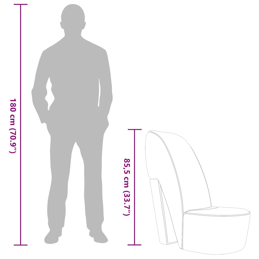 Poltrona a Forma di Scarpa con Tacco Alto in Similpelle Rossa 248646