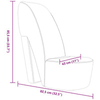 Poltrona a Forma di Scarpa con Tacco in Similpelle Nera 248647