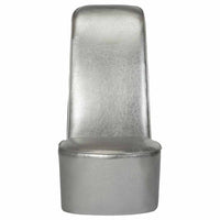 Poltrona a Forma di Scarpa con Tacco in Similpelle Argento 248649