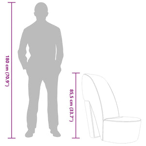 Poltrona a Forma di Scarpa con Tacco in Similpelle Argento 248649