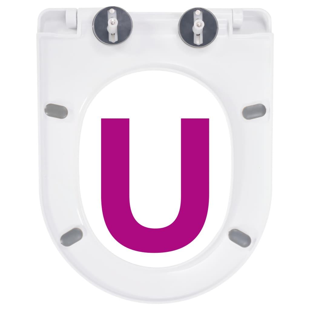 Sedile WC con chiusura ammortizzata Sedile WC con ciotola Sedile WC Bagno Casa Ristorante Negozio Hotel Bianco 02_0002908