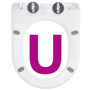 Sedile WC con chiusura ammortizzata Sedile WC con ciotola Sedile WC Bagno Casa Ristorante Negozio Hotel Bianco 02_0002908