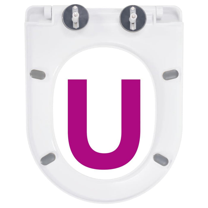 Sedile WC con chiusura ammortizzata Sedile WC con ciotola Sedile WC Bagno Casa Ristorante Negozio Hotel Bianco 02_0002908