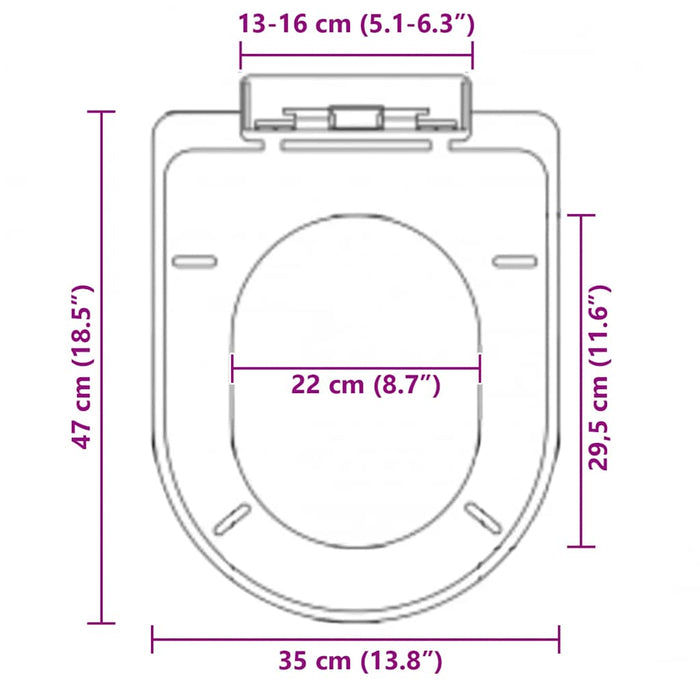 Copriwater Ammortizzato a Sgancio Rapido Nero 145022