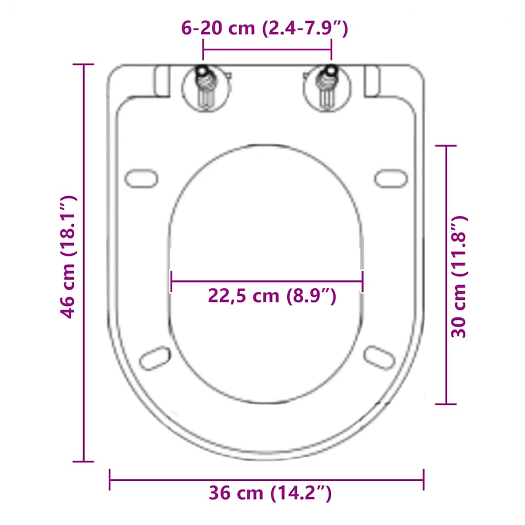 Copriwater Ammortizzato a Sgancio Rapido Nero cod mxl 45044