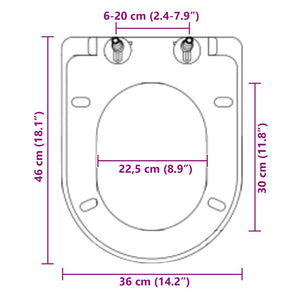 Copriwater Ammortizzato a Sgancio Rapido Nero cod mxl 45044