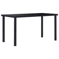 Tavolo da Pranzo Nero 140x70x75 cm in Vetro Temperato cod mxl 8329