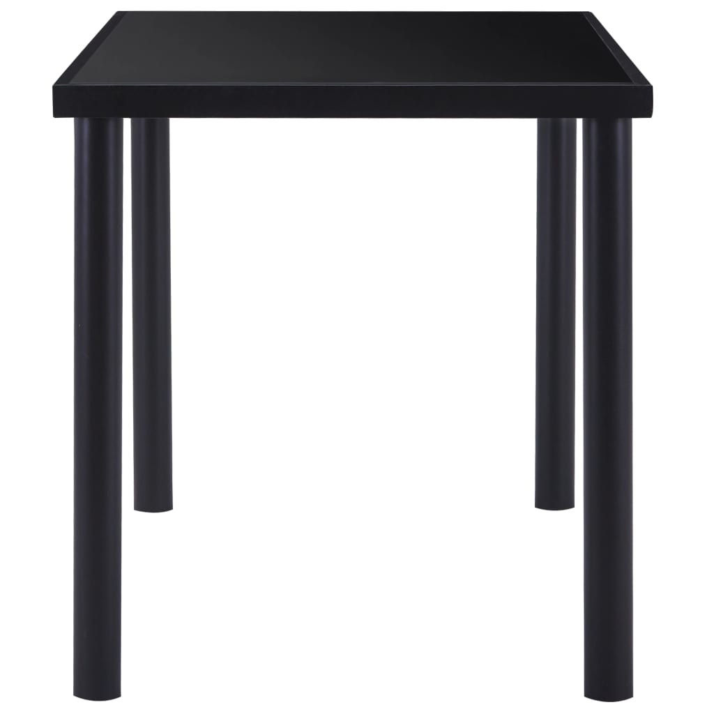 Tavolo da Pranzo Nero 140x70x75 cm in Vetro Temperato cod mxl 8329