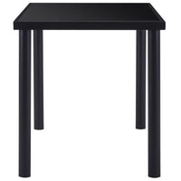 Tavolo da Pranzo Nero 140x70x75 cm in Vetro Temperato cod mxl 8329