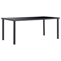 Tavolo da Pranzo Nero 180x90x75 cm in Vetro Temperato cod mxl 66512