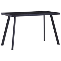 Tavolo da Pranzo Nero 120x60x75 cm in Vetro Temperatocod mxl 105488