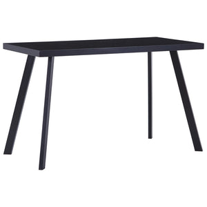 Tavolo da Pranzo Nero 120x60x75 cm in Vetro Temperatocod mxl 105488