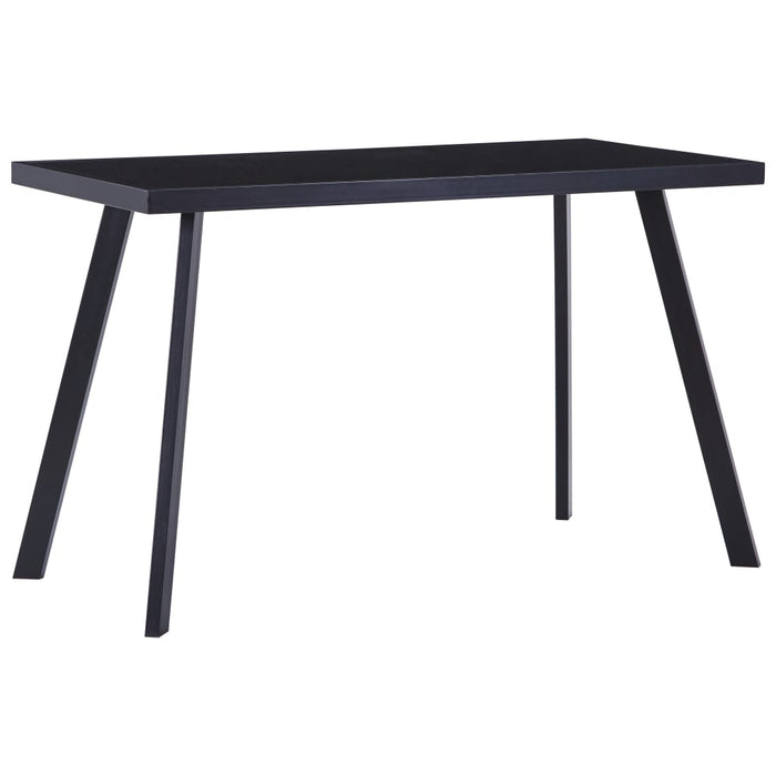 Tavolo da Pranzo Nero 120x60x75 cm in Vetro Temperatocod mxl 105488