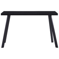 Tavolo da Pranzo Nero 120x60x75 cm in Vetro Temperatocod mxl 105488
