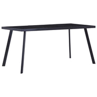 Tavolo da Pranzo Nero 180x90x75 cm in Vetro Temperatocod mxl 129417