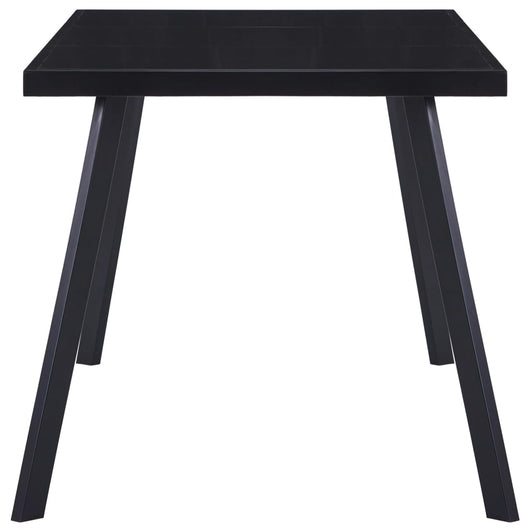 Tavolo da Pranzo Nero 180x90x75 cm in Vetro Temperato 281875