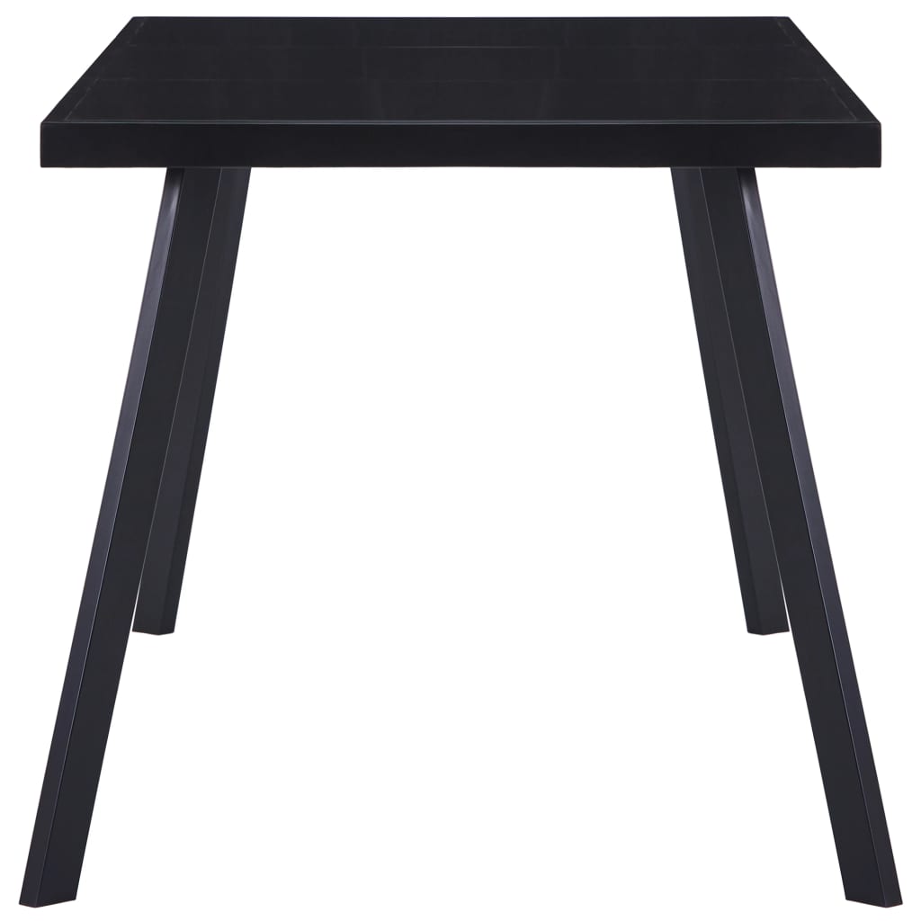 Tavolo da Pranzo Nero 180x90x75 cm in Vetro Temperatocod mxl 129417