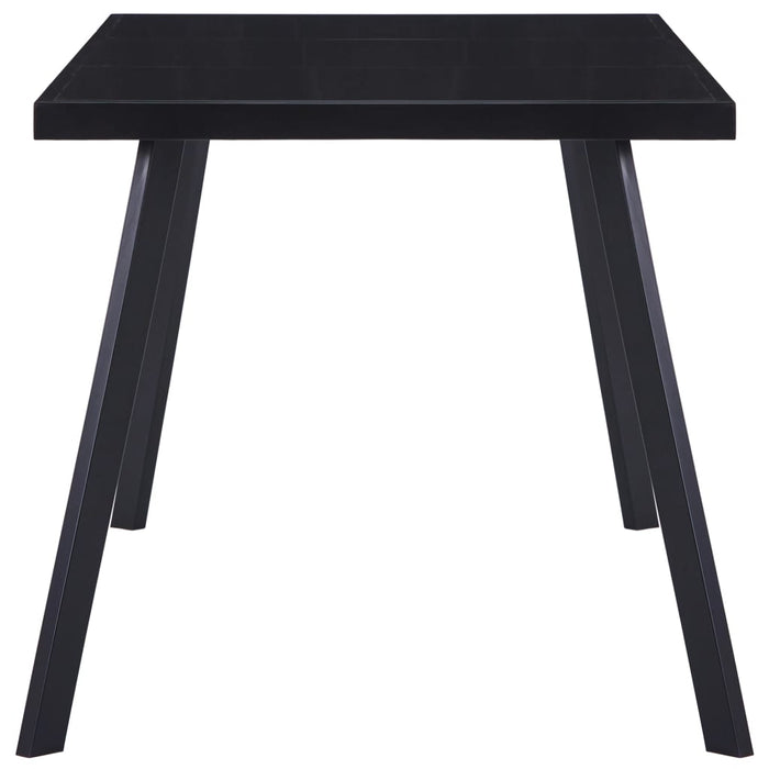 Tavolo da Pranzo Nero 180x90x75 cm in Vetro Temperatocod mxl 129417