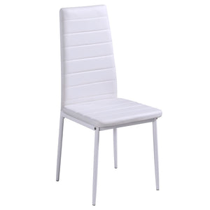 Set Tavolo da Pranzo 7 pz Bianco e Nero 281913